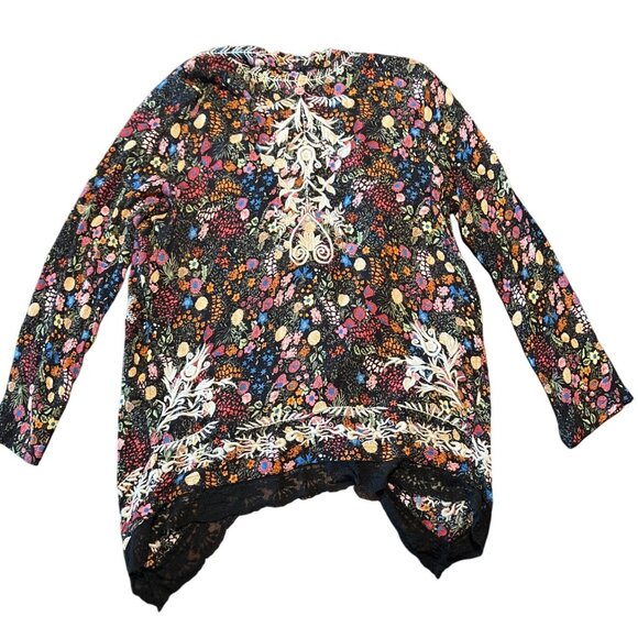 Sundance Garden Serenity Embroidered Kimono Boho Cardigan Wrap M/L - Picture 9 of 10